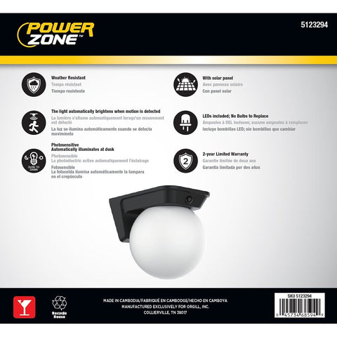 Powerzone CL-SRJJ1000 Solar Power Lighting, LED Lamp