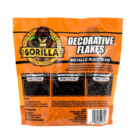 Gorilla 118514 Interior/Exterior Concrete Additive, Solid, Metallic Black, 16 oz