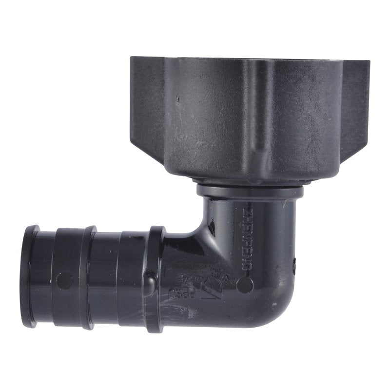 SharkBite UA532A5 Swivel Pipe Elbow, 1/2 in, Barb x NPSM, 90 deg Angle ...
