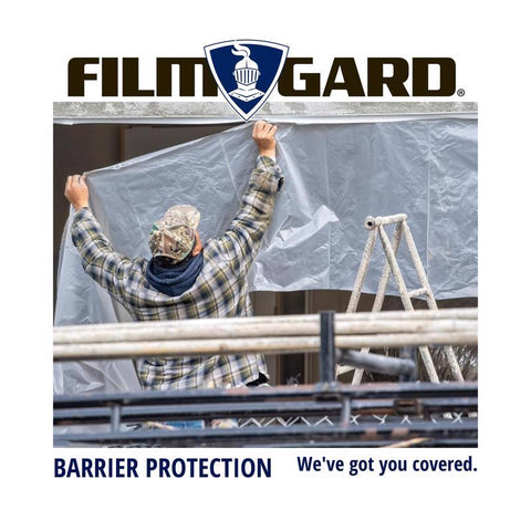 Film-Gard Plastic Sheeting 4 mil X 20 ft. W X 100 ft. L Polyethylene Clear 1 pk