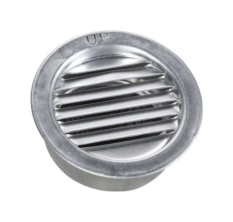 Air Vent Mini Louver 2 in. W Silver