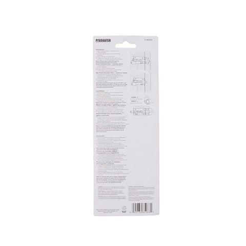 ProSource 33305ZCX-PS Padlockable Barrel Bolt, 0.6 Dia in Bolt Head, 6 in L Bolt, Steel, Zinc