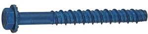 Tapcon 11414 Screw Anchor, Hex Drive, Steel, Metallic