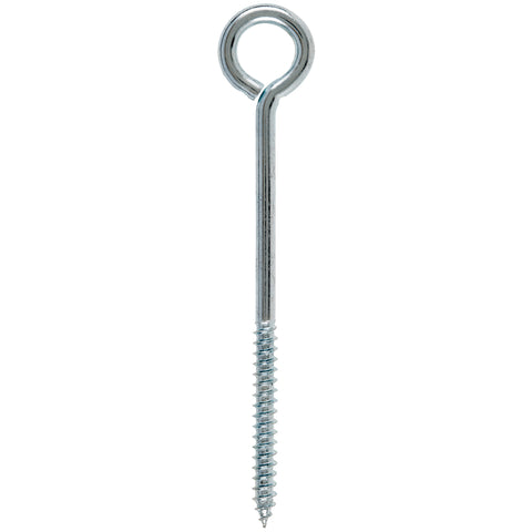 Hampton 1/4 in. X 5 in. L Zinc-Plated Steel Lag Thread Eyebolt, Pack of 10