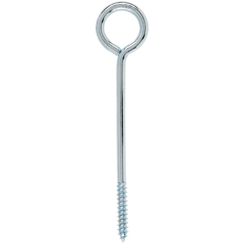 Hampton 3/8 in. X 8 in. L Zinc-Plated Steel Lag Thread Eyebolt, Pack of 10