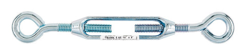 Hampton 4.1 in. L 0.4 Zinc Plated Eye and Eye Steel/Aluminum Turnbuckle 1 pk