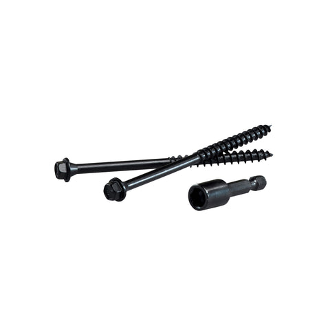 FastenMaster TimberLOK No. 10 X 6 in. L Hex Epoxy Coarse Wood Screws 50 pk