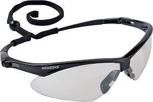 GLASSES SAFETY BLK W/CLR LENS, Pack of 12