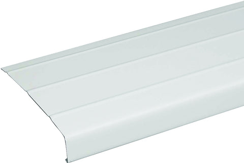 Amerimax 77103 Fascia Trim, 12 ft L, 6 in W, 0.018 Gauge, Aluminum, White, Enamel, Pack of 12