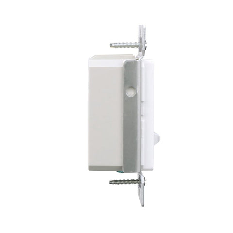 Eaton FSUL06-W-KB-L LED Slide Dimmer, 120 V, 3-Gang, CFL, Fluorescent, Halogen, Incandescent, LED Lamp, White