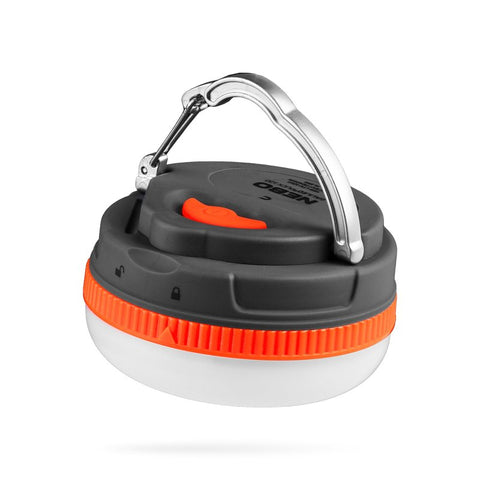 Nebo Galileo Puck 120 Series NEB-LTN-1010 Lantern, LED Lamp, Warm White Glow, ABS, Orange/Storm Gray