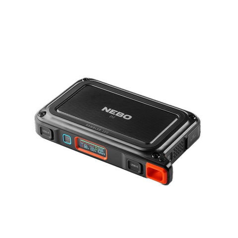 Nebo Rambler NEB-PST-0004 Portable Power Station with Outlet, 120 V, 157 W Output, Black Housing