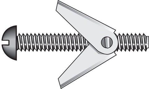 Hillman Fas-N- Tite 1/4 in. Dia. x 3 in. L Round Steel Toggle Bolt 50 pk