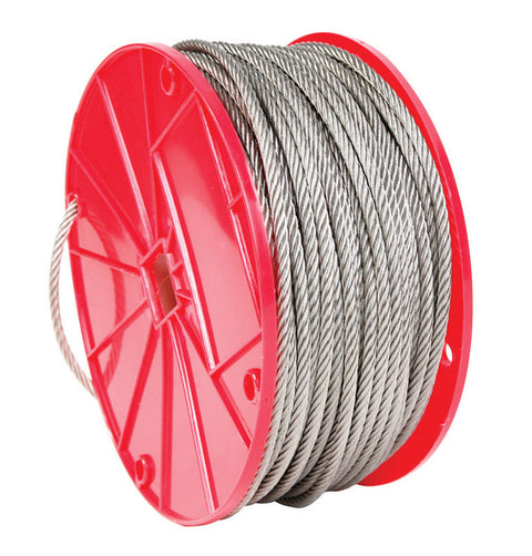 Campbell Chain Stainless Steel Cable 1/16 in. Dia. x 250 ft. L