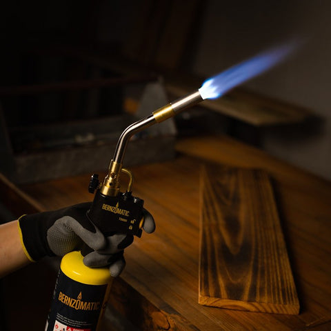 BernzOmatic TS8000BZKC Torch Kit, Propane, Trigger Start Igniter, 3400 deg F Propane, 3600 deg F MAPP, Pack of 3