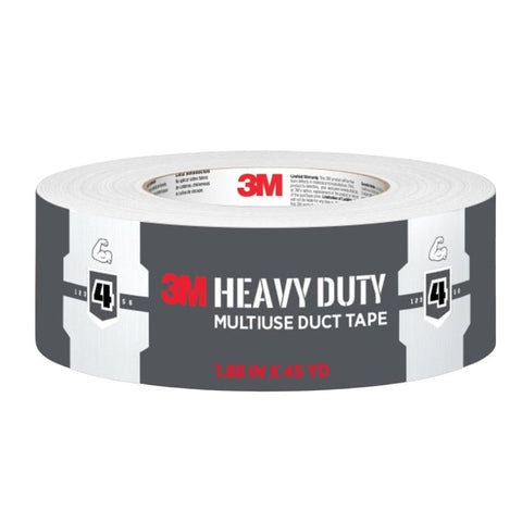 3M 2145-WH Duct Tape, Heavy-Duty, 45 yd L, 1.88 in W, White