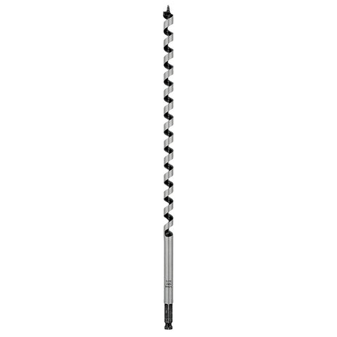 Irwin 3043006 Auger Drill Bit, 9/16 in Dia, 17 in OAL, Twist Flute, 1-Flute, 7/16 in Dia Shank