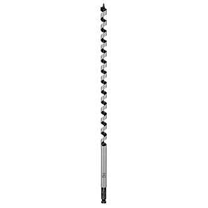 Irwin 3043006 Auger Drill Bit, 9/16 in Dia, 17 in OAL, Twist Flute, 1-Flute, 7/16 in Dia Shank
