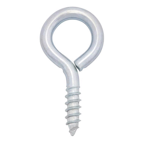 Hampton 1/4 in. D X 1-7/8 in. L Zinc-Plated Steel Screw Eye 70 lb. cap. 50 pk, Pack of 50