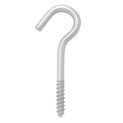 Hampton Small Zinc-Plated Silver Steel 2-1/2 in. L Ceiling Hook 45 lb 1 pk, Pack of 50