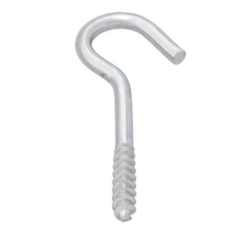 Hampton Small Zinc-Plated Silver Steel 2-1/2 in. L Ceiling Hook 45 lb 1 pk, Pack of 50