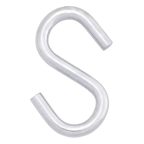 Hampton Medium Zinc-Plated Silver Steel 3.25 in. L S-Hook 240 lb 1 pk, Pack of 20