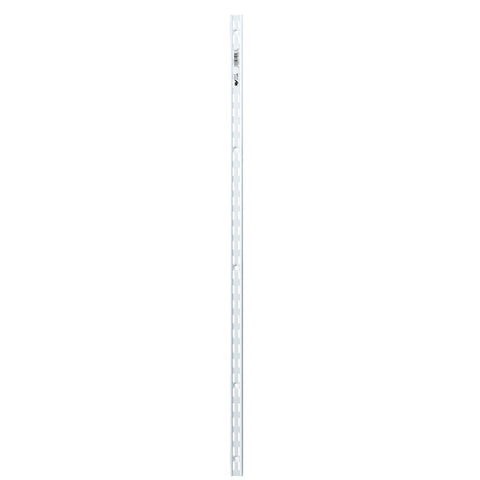 Knape & Vogt Steel White 16 Ga. Double Track Shelf Twin Slot Standard 39 in. L