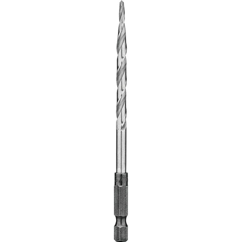 DEWALT DW2539 Drill Bit, 3/16 in Dia, 3-3/4 in OAL, Countersink, Spiral Flute, 2-Flute, 1/4 in Dia Shank, Hex Shank