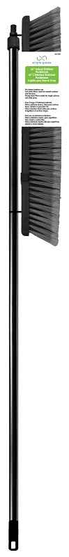 Simple Spaces 3024 Push Broom, 24 in L Trim, 55-1/8 in L, Threaded, Metal Handle