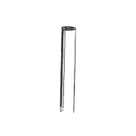 Stephens Pipe & Steel PR20408 Line Post, 1-5/8 in W, 8 ft H, 17 ga Thick Material, Silver