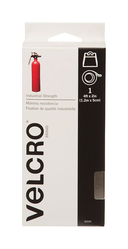 Velcro Industrial Strength Hook and Loop Fastener 4 in. L x 2 in. W White