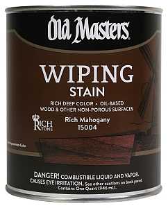 STAIN WIPING RICH MAHOGANY QT