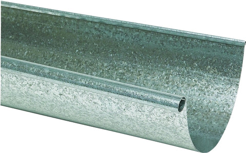 Gutter Shell Amerimax L10285BX Rain Gutter, 10 ft L, 5 in W, Half-Round, 28 Thick M ...