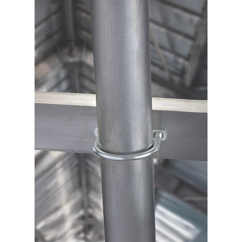 Hampton 3/8 in. X 3 in. W X 4-1/8 in. L Coarse Zinc-Plated Steel U-Bolt, Pack of 10
