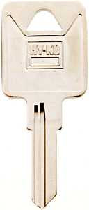 Hy-Ko 11010TM2 Key Blank, Brass, Nickel, For: Trimark Cabinet, House Locks and Padlocks, Pack of 10