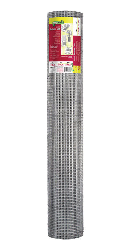 Garden Zone 36 in. W x 50 ft. L Steel Hardware Cloth 1/4 in.