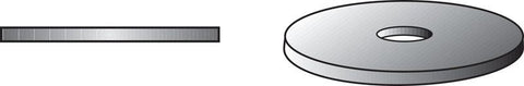 Hillman Fender Washer 1/4 in. Zinc-Plated Steel 100 pk
