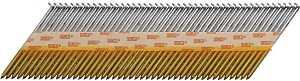 Senco HE27ASBX Collated Nail, 3 in L, Steel, Clipped Head, Ring Shank