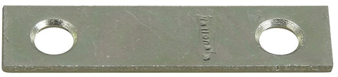 National Hardware N272-716 Mending Brace, 2 in L, 1/2 in W, Steel, Zinc, Screw Mounting, Pack of 40