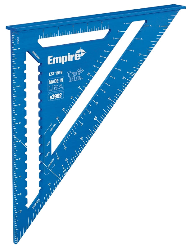 Empire E3992 Rafter Square, 0.13 in Graduation, Aluminum, 12 in L, 11 ...
