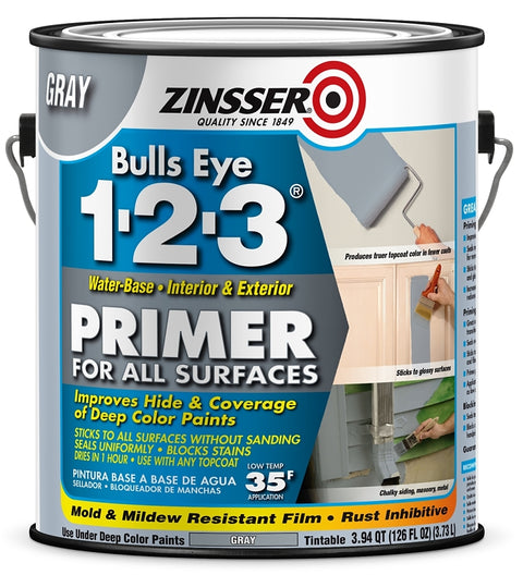 Zinsser 285085 Primer, Gray, 1 gal, Pack of 2