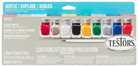 Testors 281235 Craft Paint Set, 0.25 oz
