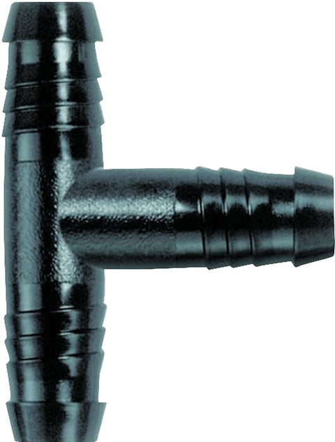 Rain Bird SWGT1/2TEE Swing Pipe Tee, 1/2 in Connection, Spiral Barbed, Polyethylene, Black