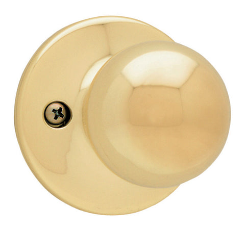 Kwikset Polo Polished Brass Steel Dummy Knob 3 Grade Right or Left Handed