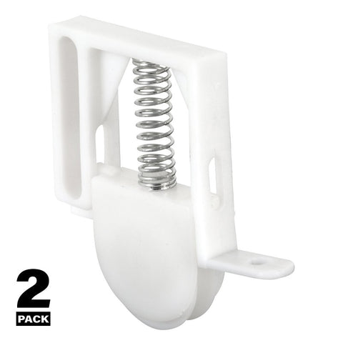 Prime-Line B 529 Roller Assembly, 1 in Dia Roller, 1/4 in W Roller, Polyethylene Roller, Concave Roller, 3/8 in W