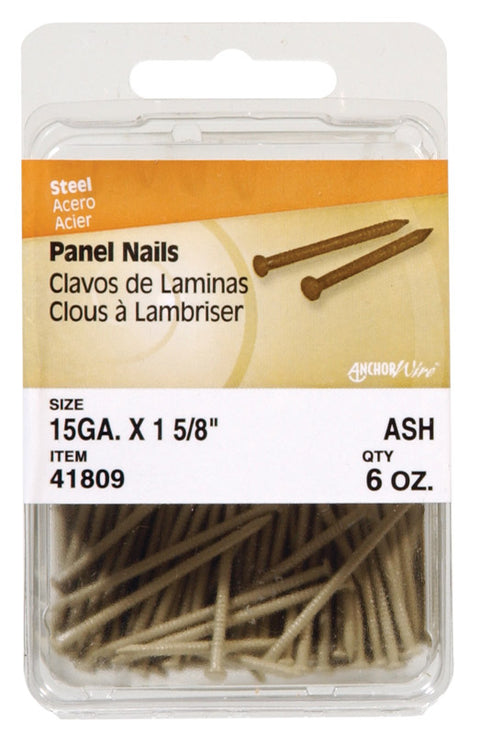 Hillman Flat 1-5/8 in. L Panel Nail Annular Ring Shank Steel 15 Ga. 6 oz.