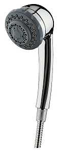 Culligan HSH-C135 Handheld Filtered Shower Head, 1/2 in Connection, 1.8 gpm, 5-Spray Function, Metal, Chrome