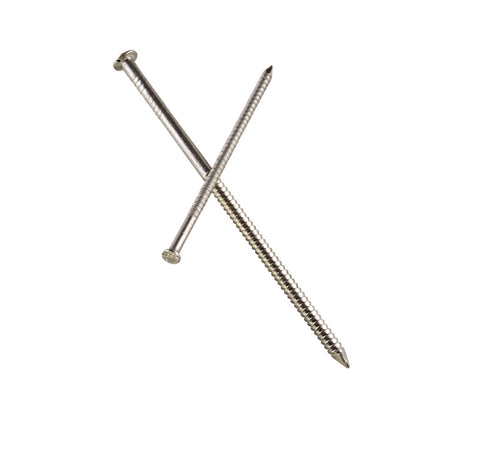 Simpson Strong-Tie T8SND1 Siding Nail, 8d, 2-1/2 in L, 316 Stainless Steel, Full Round Head, Annular Ring Shank, 1 lb