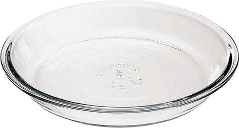 Anchor Hocking Oven Basics Series 82638L11 Pie Plate, 1.5 qt, Glass, Clear, Dishwasher Safe: Yes, Pack of 6