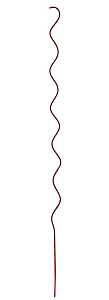 MAT Holding 901267RD6 Twisted Garden Stake, 60 in L, Steel, Red, Powder-Coated